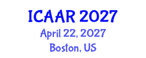 International Conference on Antibiotics and Antibiotic Resistance (ICAAR) April 22, 2027 - Boston, United States International Conference on Antibiotics and Antibiotic Resistance (ICAAR) April 22, 2027 - Boston, United States