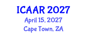 International Conference on Antibiotics and Antibiotic Resistance (ICAAR) April 15, 2027 - Cape Town, South Africa International Conference on Antibiotics and Antibiotic Resistance (ICAAR) April 15, 2027 - Cape Town, South Africa