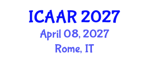 International Conference on Antibiotics and Antibiotic Resistance (ICAAR) April 08, 2027 - Rome, Italy International Conference on Antibiotics and Antibiotic Resistance (ICAAR) April 08, 2027 - Rome, Italy