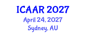 International Conference on Antibiotics and Antibiotic Resistance (ICAAR) April 24, 2027 - Sydney, Australia International Conference on Antibiotics and Antibiotic Resistance (ICAAR) April 24, 2027 - Sydney, Australia