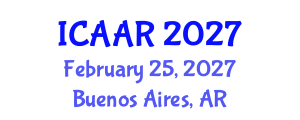 International Conference on Antibiotics and Antibiotic Resistance (ICAAR) February 25, 2027 - Buenos Aires, Argentina International Conference on Antibiotics and Antibiotic Resistance (ICAAR) February 25, 2027 - Buenos Aires, Argentina