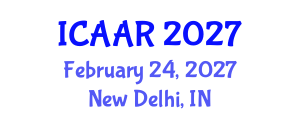 International Conference on Antibiotics and Antibiotic Resistance (ICAAR) February 24, 2027 - New Delhi, India International Conference on Antibiotics and Antibiotic Resistance (ICAAR) February 24, 2027 - New Delhi, India