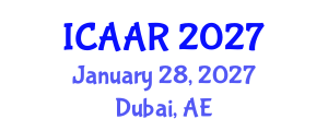 International Conference on Antibiotics and Antibiotic Resistance (ICAAR) January 28, 2027 - Dubai, United Arab Emirates International Conference on Antibiotics and Antibiotic Resistance (ICAAR) January 28, 2027 - Dubai, United Arab Emirates