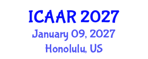 International Conference on Antibiotics and Antibiotic Resistance (ICAAR) January 09, 2027 - Honolulu, United States International Conference on Antibiotics and Antibiotic Resistance (ICAAR) January 09, 2027 - Honolulu, United States