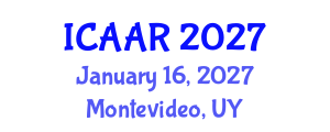 International Conference on Antibiotics and Antibiotic Resistance (ICAAR) January 16, 2027 - Montevideo, Uruguay International Conference on Antibiotics and Antibiotic Resistance (ICAAR) January 16, 2027 - Montevideo, Uruguay
