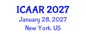 International Conference on Antibiotics and Antibiotic Resistance (ICAAR) January 28, 2027 - New York, United States International Conference on Antibiotics and Antibiotic Resistance (ICAAR) January 28, 2027 - New York, United States