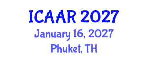 International Conference on Antibiotics and Antibiotic Resistance (ICAAR) January 16, 2027 - Phuket, Thailand International Conference on Antibiotics and Antibiotic Resistance (ICAAR) January 16, 2027 - Phuket, Thailand