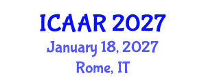 International Conference on Antibiotics and Antibiotic Resistance (ICAAR) January 18, 2027 - Rome, Italy International Conference on Antibiotics and Antibiotic Resistance (ICAAR) January 18, 2027 - Rome, Italy