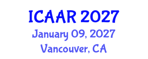 International Conference on Antibiotics and Antibiotic Resistance (ICAAR) January 09, 2027 - Vancouver, Canada International Conference on Antibiotics and Antibiotic Resistance (ICAAR) January 09, 2027 - Vancouver, Canada