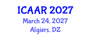 International Conference on Antibiotics and Antibiotic Resistance (ICAAR) March 24, 2027 - Algiers, Algeria International Conference on Antibiotics and Antibiotic Resistance (ICAAR) March 24, 2027 - Algiers, Algeria