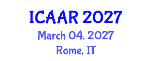 International Conference on Antibiotics and Antibiotic Resistance (ICAAR) March 04, 2027 - Rome, Italy International Conference on Antibiotics and Antibiotic Resistance (ICAAR) March 04, 2027 - Rome, Italy