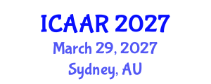 International Conference on Antibiotics and Antibiotic Resistance (ICAAR) March 29, 2027 - Sydney, Australia International Conference on Antibiotics and Antibiotic Resistance (ICAAR) March 29, 2027 - Sydney, Australia