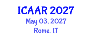 International Conference on Antibiotics and Antibiotic Resistance (ICAAR) May 03, 2027 - Rome, Italy International Conference on Antibiotics and Antibiotic Resistance (ICAAR) May 03, 2027 - Rome, Italy