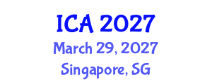 International Conference on Antimicrobials (ICA) March 29, 2027 - Singapore, Singapore International Conference on Antimicrobials (ICA) March 29, 2027 - Singapore, Singapore