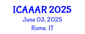 International Conference on Antimycobacterials, Antimicrobial Activity and Resistance (ICAAAR) June 03, 2025 - Rome, Italy