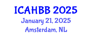 International Conference on Apiculture and Honey Bee Biology (ICAHBB) January 21, 2025 - Amsterdam, Netherlands