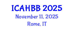International Conference on Apiculture and Honey Bee Biology (ICAHBB) November 11, 2025 - Rome, Italy