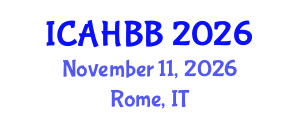 International Conference on Apiculture and Honey Bee Biology (ICAHBB) November 11, 2026 - Rome, Italy