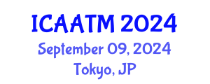 International Conference on Applications of Alternative and Traditional Medicine (ICAATM) September 09, 2024 - Tokyo, Japan