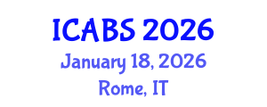 International Conference on Applications of Building Simulation (ICABS) January 18, 2026 - Rome, Italy