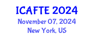 International Conference on Applications of Fluids and Thermodynamics Engineering (ICAFTE) November 07, 2024 - New York, United States