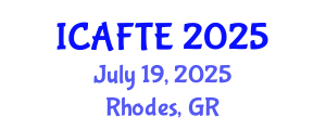 International Conference on Applications of Fluids and Thermodynamics Engineering (ICAFTE) July 19, 2025 - Rhodes, Greece