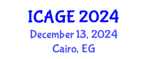 International Conference on Applications of Geomatics Engineering (ICAGE) December 13, 2024 - Cairo, Egypt