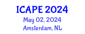 International Conference on Applications of Polymer Engineering (ICAPE) May 02, 2024 - Amsterdam, Netherlands