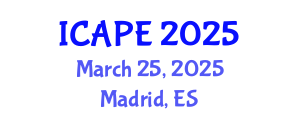 International Conference on Applications of Polymer Engineering (ICAPE) March 25, 2025 - Madrid, Spain