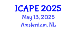 International Conference on Applications of Polymer Engineering (ICAPE) May 13, 2025 - Amsterdam, Netherlands