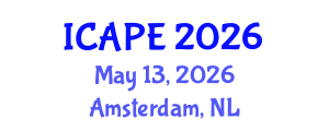 International Conference on Applications of Polymer Engineering (ICAPE) May 13, 2026 - Amsterdam, Netherlands