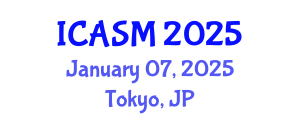 International Conference on Applications of Sports Medicine (ICASM) January 07, 2025 - Tokyo, Japan