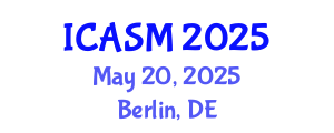 International Conference on Applications of Sports Medicine (ICASM) May 20, 2025 - Berlin, Germany