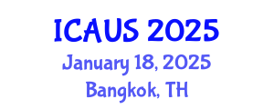 International Conference on Applications of Urban Science (ICAUS) January 18, 2025 - Bangkok, Thailand