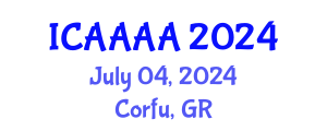 International Conference on Applied Aerodynamics, Aeronautics and Astronautics (ICAAAA) July 04, 2024 - Corfu, Greece