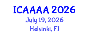 International Conference on Applied Aerodynamics, Aeronautics and Astronautics (ICAAAA) July 19, 2026 - Helsinki, Finland