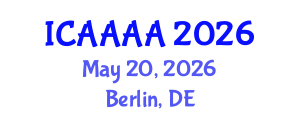 International Conference on Applied Aerodynamics, Aeronautics and Astronautics (ICAAAA) May 20, 2026 - Berlin, Germany