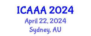 International Conference on Applied Aerodynamics and Aeromechanics (ICAAA) April 22, 2024 - Sydney, Australia