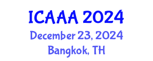 International Conference on Applied Aerodynamics and Aeromechanics (ICAAA) December 23, 2024 - Bangkok, Thailand