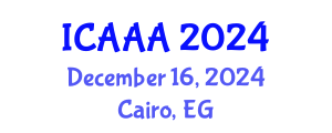 International Conference on Applied Aerodynamics and Aeromechanics (ICAAA) December 16, 2024 - Cairo, Egypt
