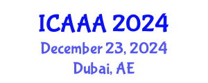 International Conference on Applied Aerodynamics and Aeromechanics (ICAAA) December 23, 2024 - Dubai, United Arab Emirates