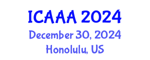 International Conference on Applied Aerodynamics and Aeromechanics (ICAAA) December 30, 2024 - Honolulu, United States