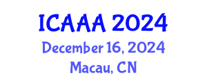 International Conference on Applied Aerodynamics and Aeromechanics (ICAAA) December 16, 2024 - Macau, China