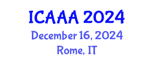 International Conference on Applied Aerodynamics and Aeromechanics (ICAAA) December 16, 2024 - Rome, Italy