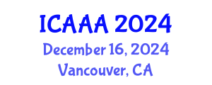 International Conference on Applied Aerodynamics and Aeromechanics (ICAAA) December 16, 2024 - Vancouver, Canada