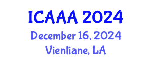 International Conference on Applied Aerodynamics and Aeromechanics (ICAAA) December 16, 2024 - Vientiane, Laos