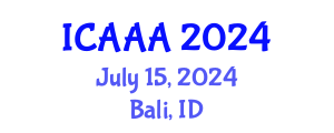 International Conference on Applied Aerodynamics and Aeromechanics (ICAAA) July 15, 2024 - Bali, Indonesia