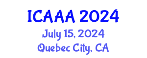 International Conference on Applied Aerodynamics and Aeromechanics (ICAAA) July 15, 2024 - Quebec City, Canada