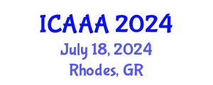 International Conference on Applied Aerodynamics and Aeromechanics (ICAAA) July 18, 2024 - Rhodes, Greece