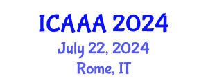International Conference on Applied Aerodynamics and Aeromechanics (ICAAA) July 22, 2024 - Rome, Italy